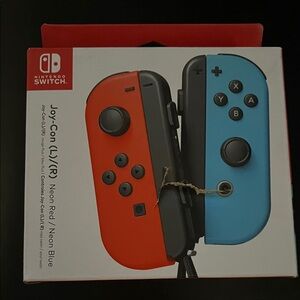 Nintendo Joy-Con Controllers - Bright Red and Sky Blue